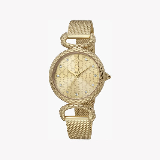 Just Cavalli Women's Gold Watch, Champagne Dial | Jc1l148m0225