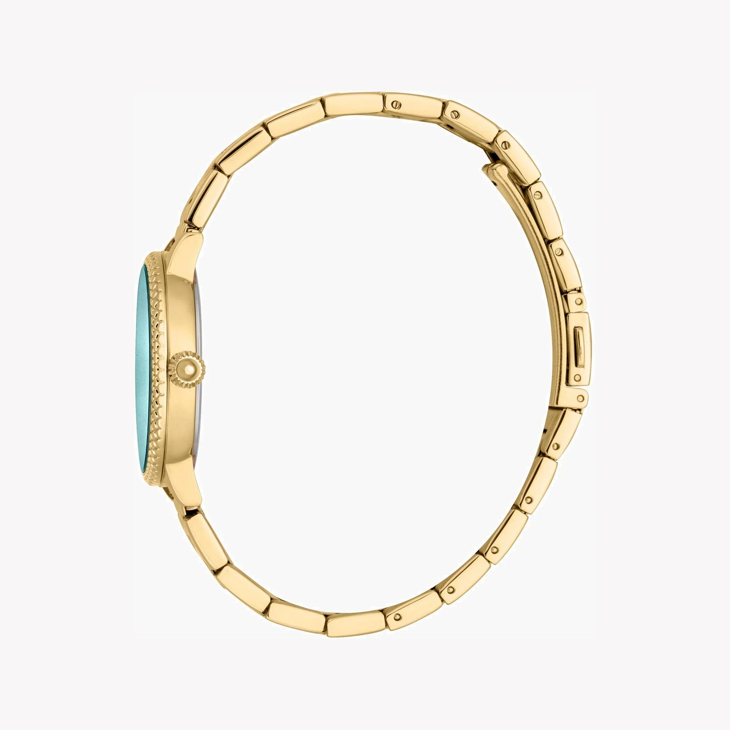 Just Cavalli Women's Gold Stainless Steel Watch, Turquoise Dial | Jc1l259m0065