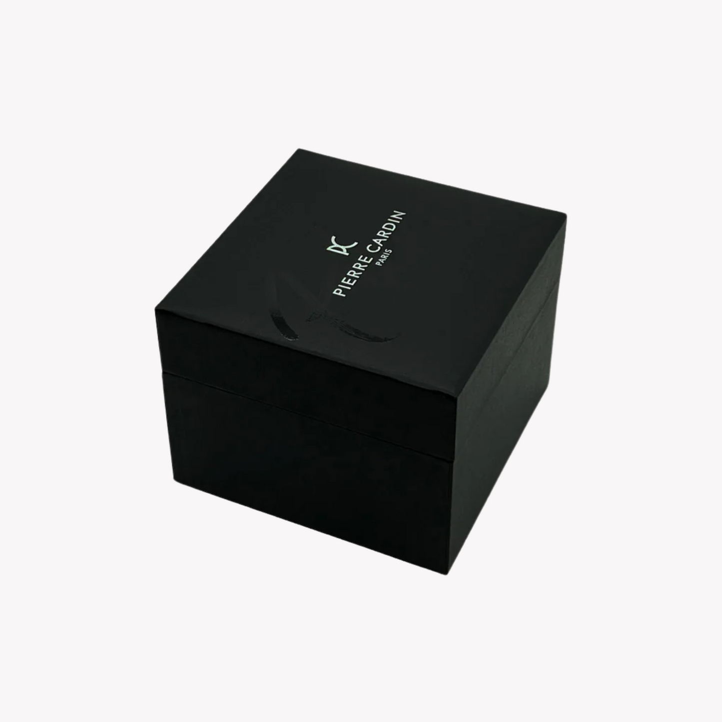 Pierre Cardin Women's Black Leather Watch, Silver Case | Cbv.1002
